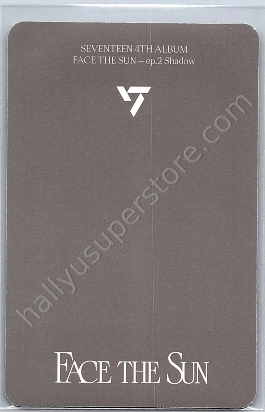 SEVENTEEN - Joshua - Face the Sun album photocard shadow version