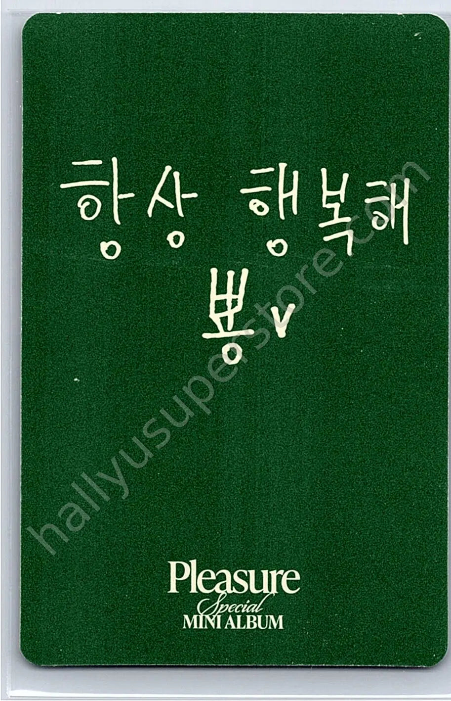 TREASURE - Junkyu - Pleasure album photocard green version photocard set