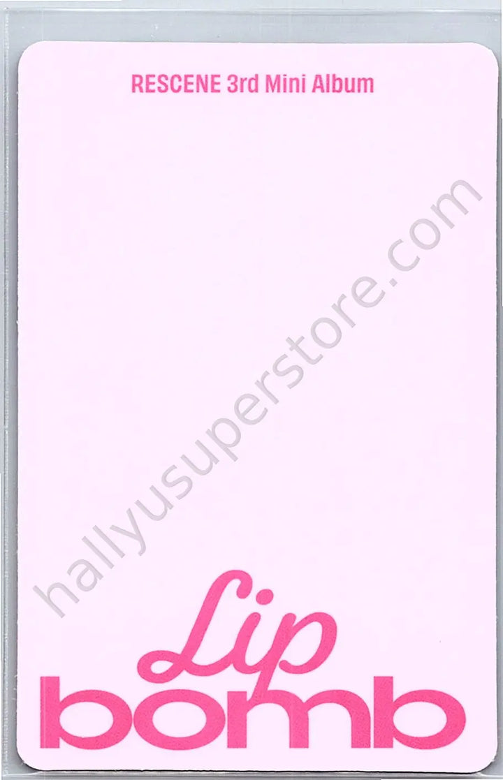 RESCENE - Zena - lip bomb album photocard qr version tint version