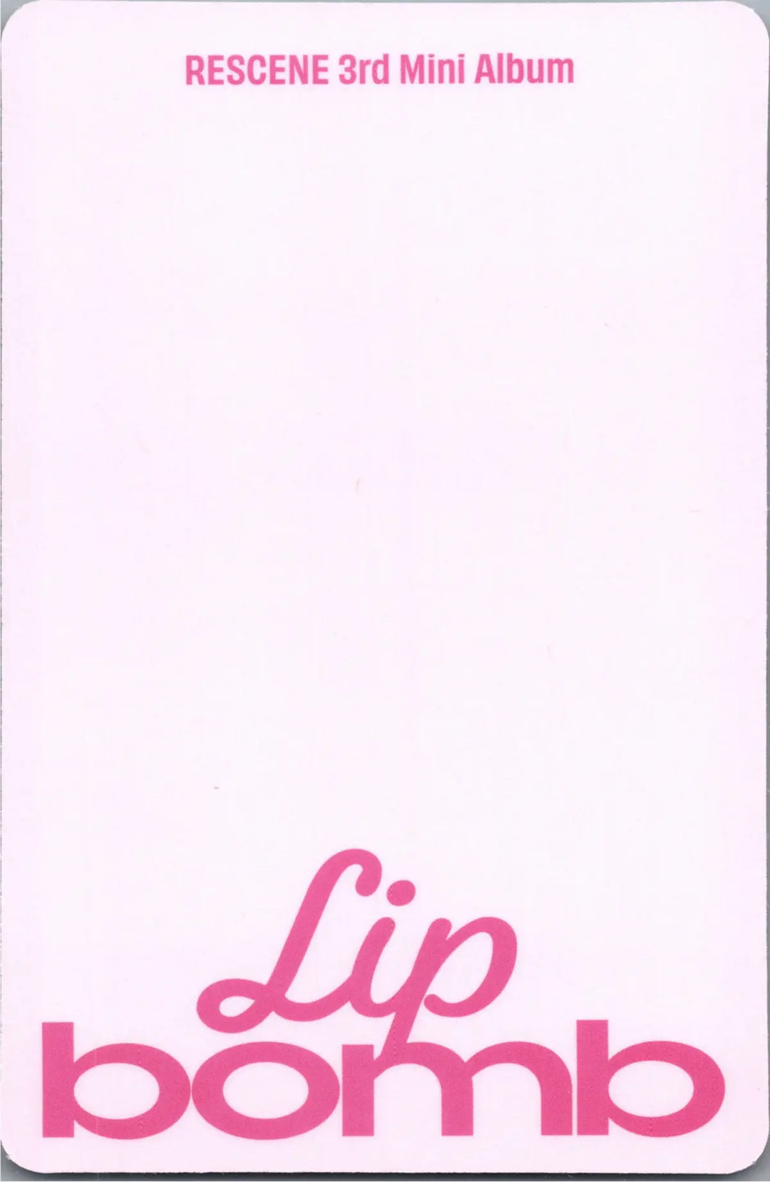 RESCENE "Lip bomb" - Official Photocard (QR)(Photocard Ver.) [26.07.24]