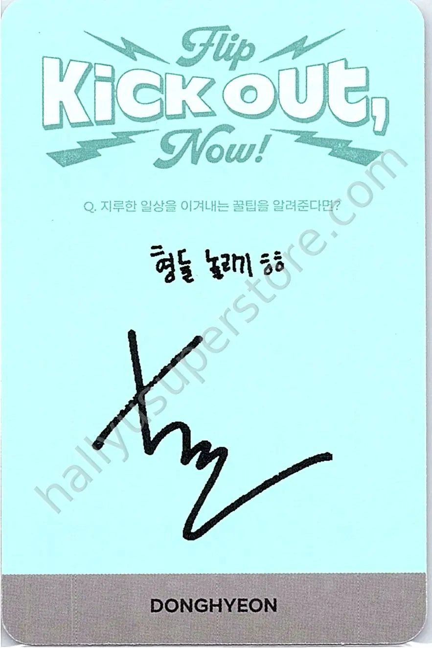 KickFlip - Donghyeon - Kick Out, Flip Now! A version album photocard break time version