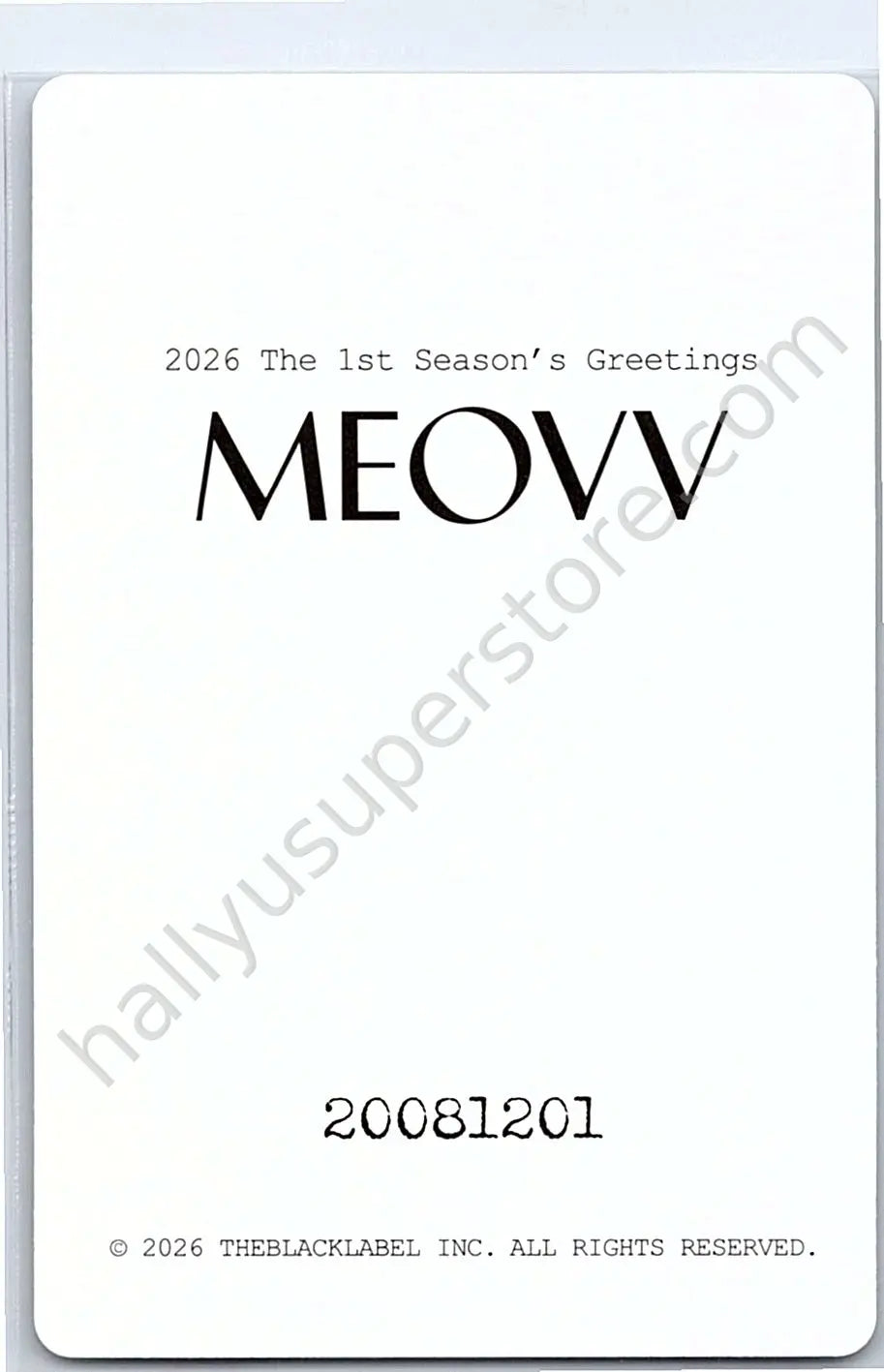 MEOVV - Ella - 2026 Season’s Greetings season&