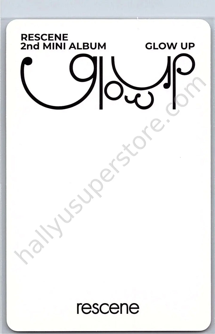 RESCENE - Zena - Glow Up album photocard me version