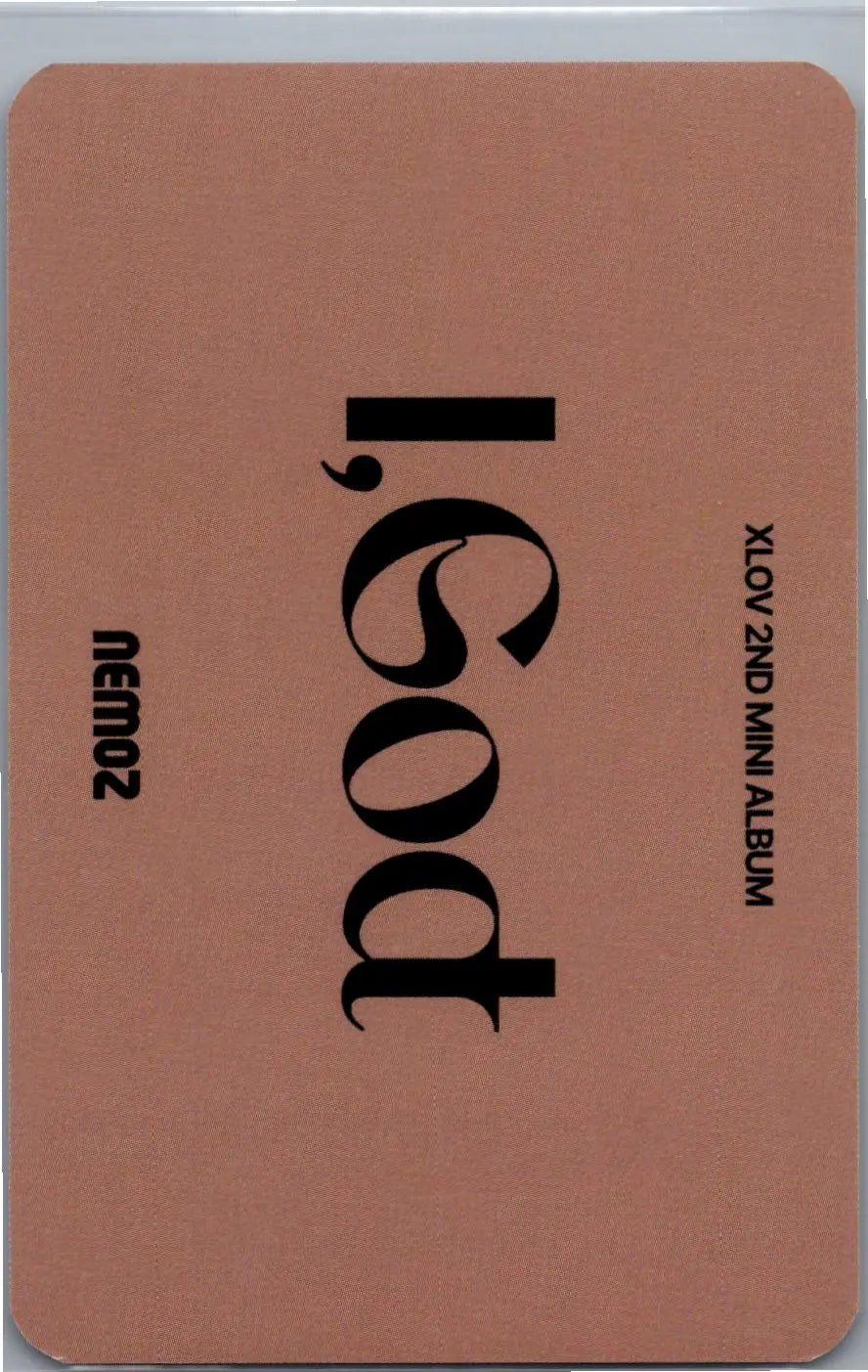 XLOV "I,God" - NEMOZ Lucky Draw Event Photocard [26.07.16]
