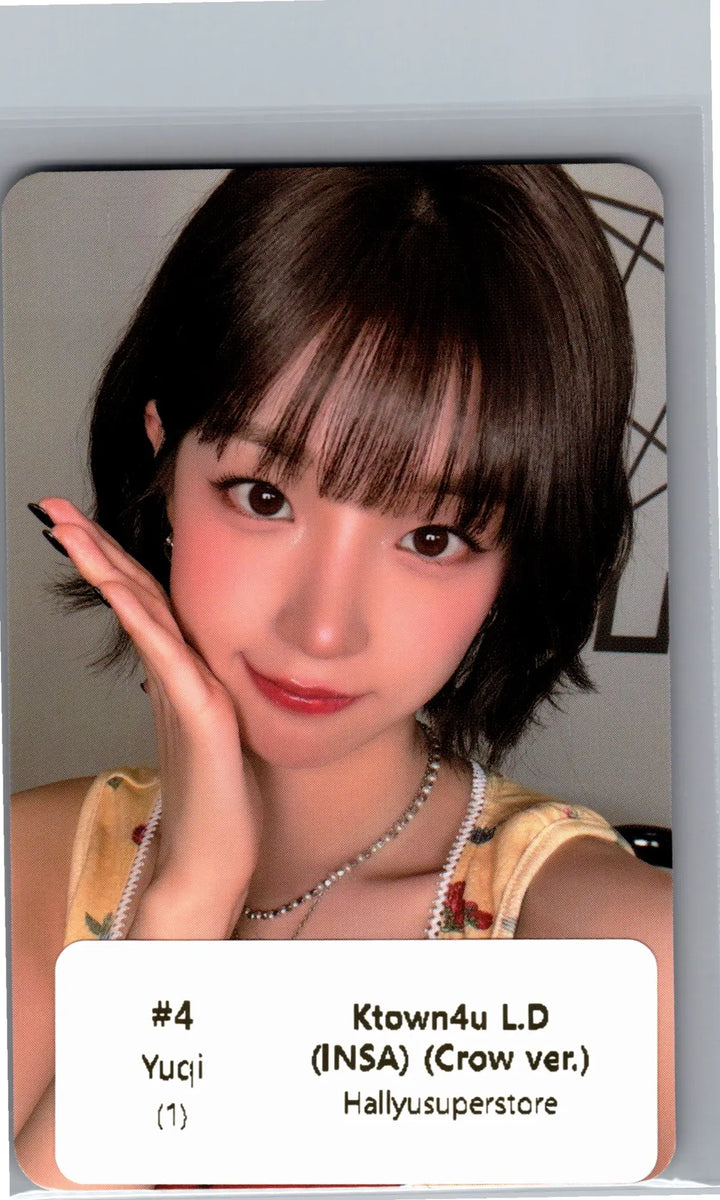 I-DLE "We made" - Ktown4U Lucky Draw Event Photocard (INSA)(Crow Ver.) [26.07.07]