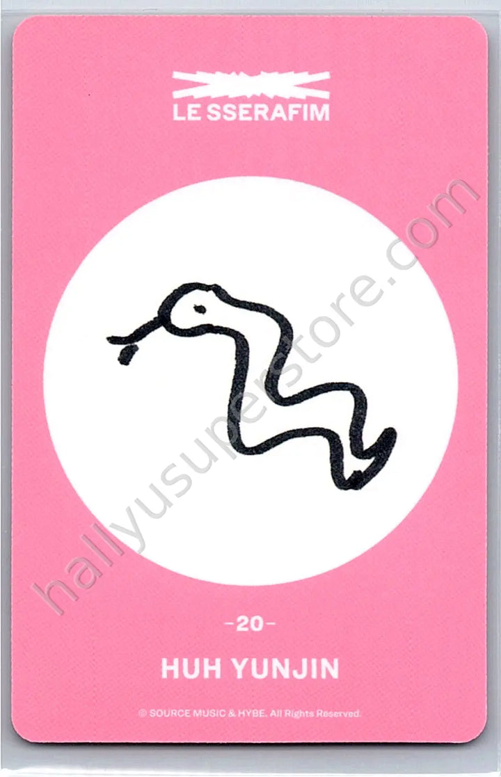 LE SSERAFIM - Huh Yunjin - FEARLESS (Japanese Ver.) merch trading card