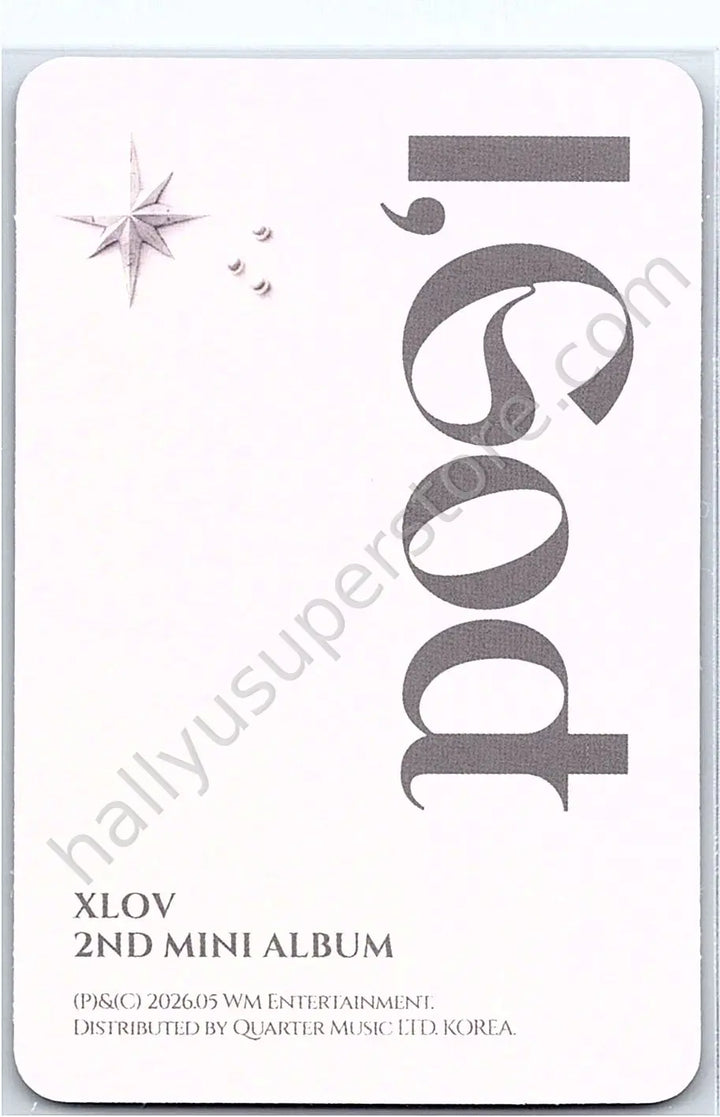 XLOV - Wumuti - I, God album photocard O version