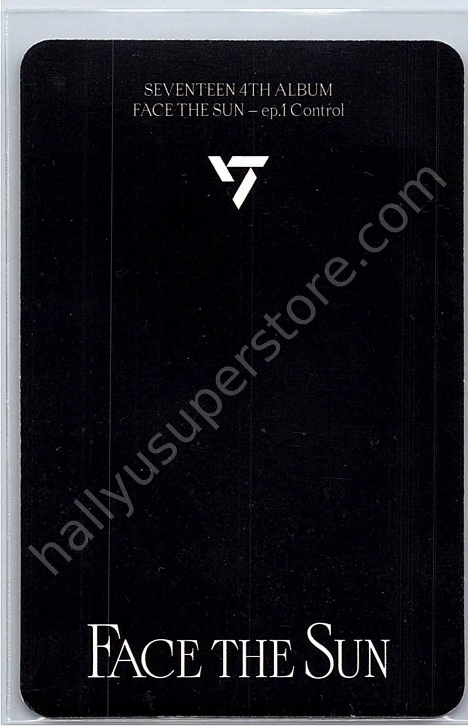 SEVENTEEN - S.Coups - Face the Sun album photocard control version