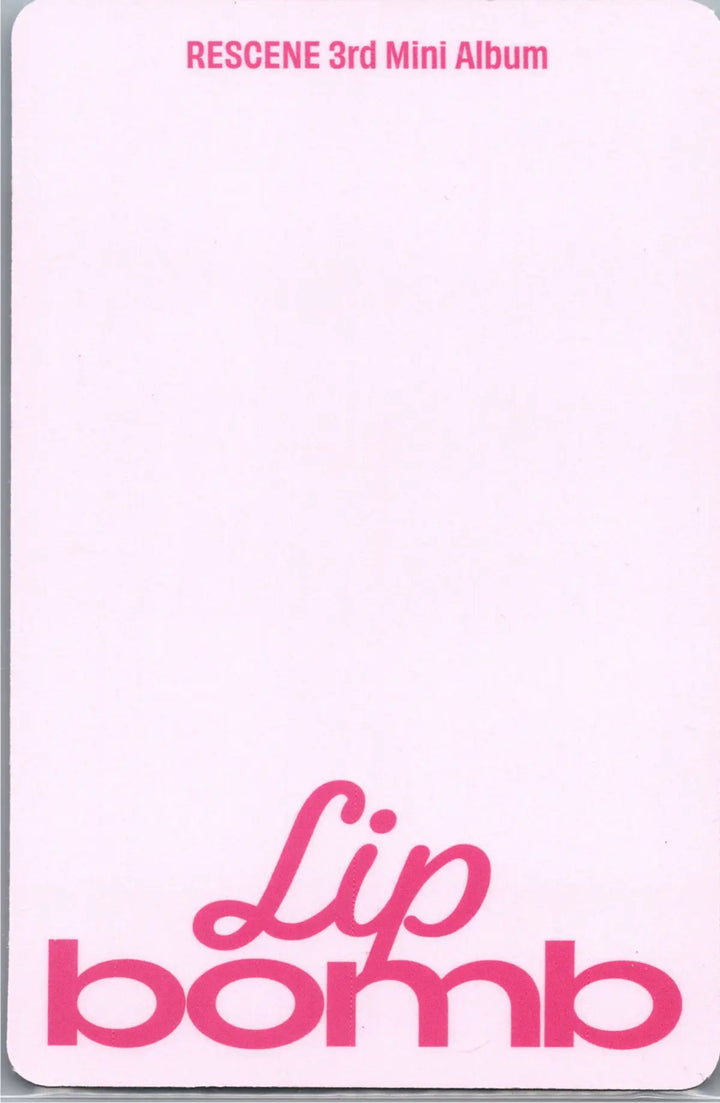 RESCENE "Lip bomb" - Official Photocard (QR)(Photocard Ver.) [26.07.24]