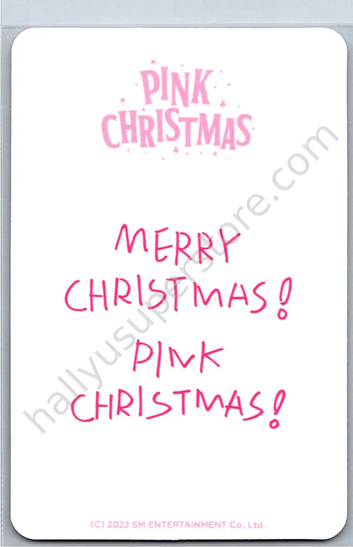 RIIZE  - Eunseok - 2023 Pink Christmas merch photocard trading card
