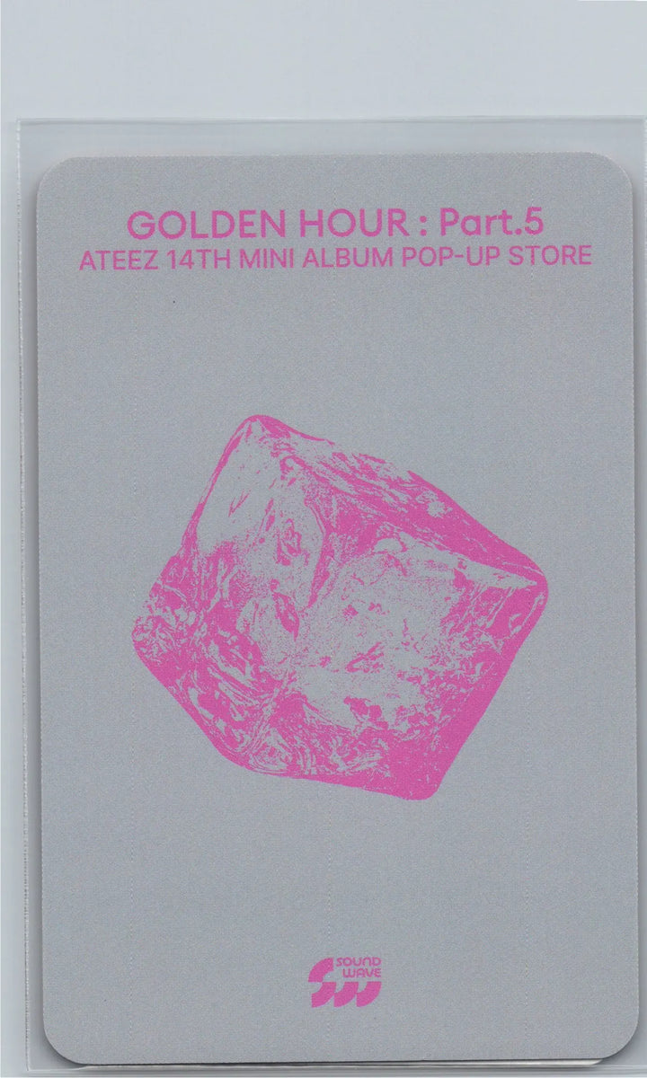 ATEEZ "GOLDEN HOUR : Part.5" - Soundwave POP-UP Lucky Draw Event Photocard, Card Sticker [26.06.26]