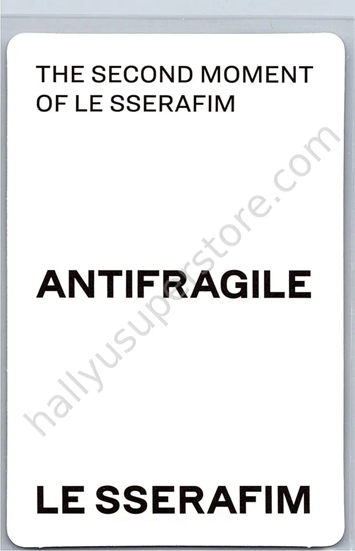 LE SSERAFIM - Kim Chaewon - ANTIFRAGILE album photocard compact version