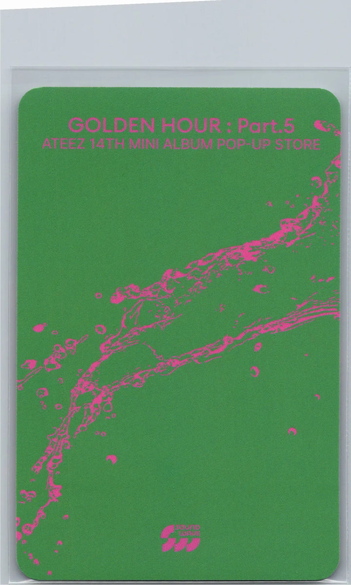 ATEEZ "GOLDEN HOUR : Part.5" - POP-UP STORE Official MD Event Photocard [26.06.26][Restocked 06/29]