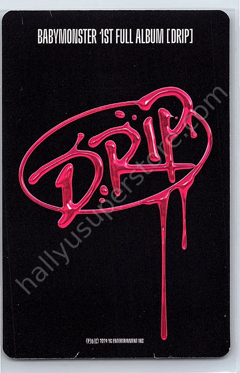 ベビモン　ラミ　DRIP メンバーシップ　トレカ BABYMONSTER - Rami - BABYMONSTER - Rami - DRIP Album zip lock ver