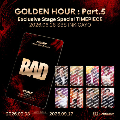 [Pre-Order] ATEEZ - GOLDEN HOUR : Part.5 SBS Inkigayo Episode 1316 BAD Exclusive Special Full Package