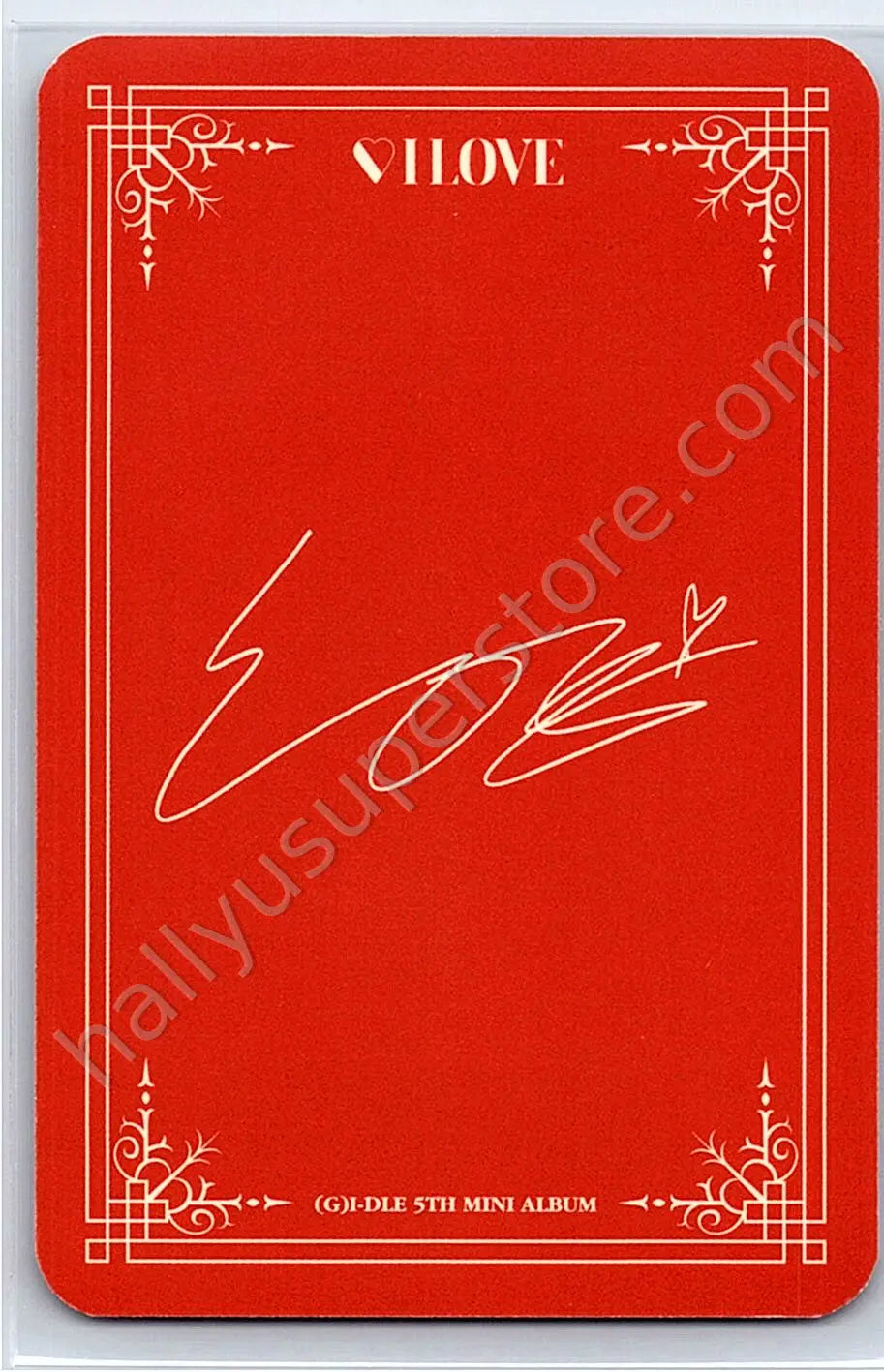 i-dle - Soyeon - I Love album photocard jewel case version non-selfie