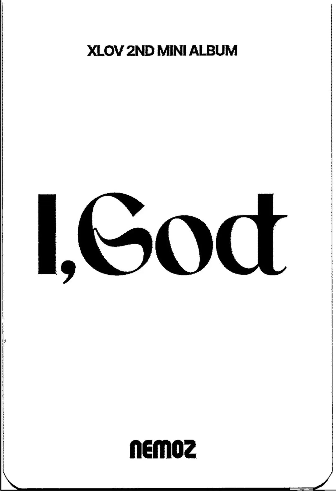 XLOV "I,God" - NEMOZ Lucky Draw Event Photocard R3 [26.08.18]