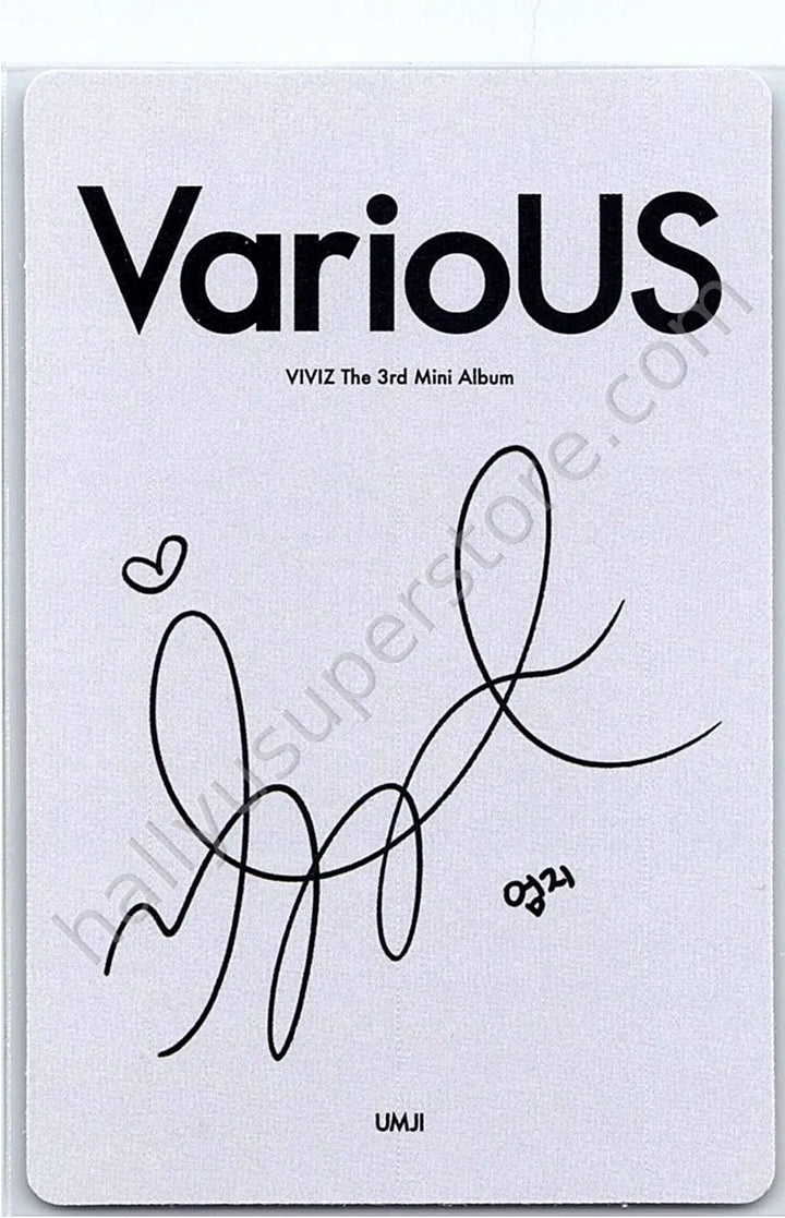 VIVIZ - Umji - VarioUS album photocard clazzy version