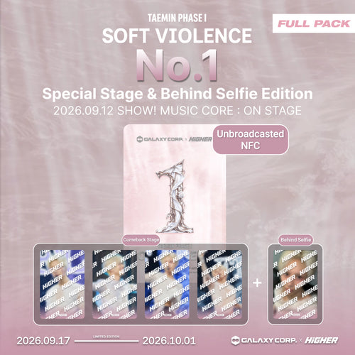 [Pre-Order] TAEMIN - PHASE 1 : SOFT VIOLENCE MBC Show! Music Core Ep.963 'FLOAT' No.1 Special Stage & Behind Selfie Full Package