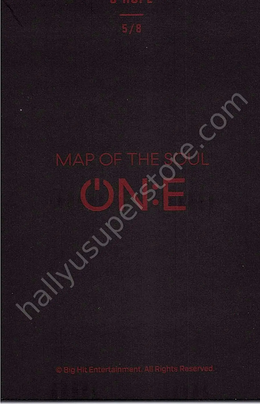 BTS - j-hope - Map Of The Soul ON:E 5/8 mini photocard