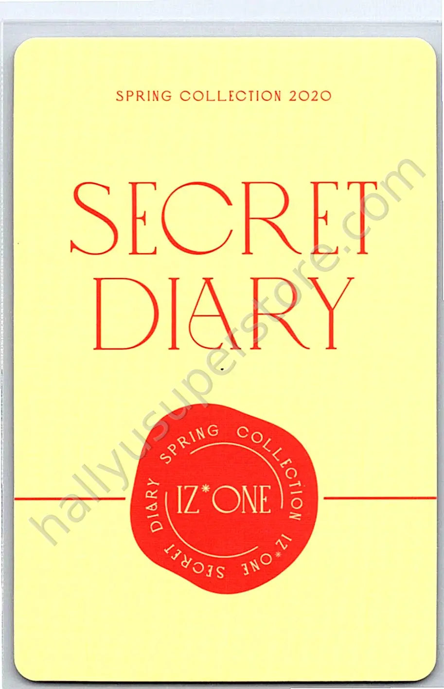 IZ*ONE - Yena - IZ*ONE - Yena - SPRING COLLECTION 2020 “SECRET DIARY” Other B version photocard set