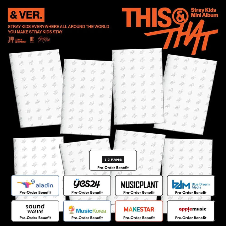 [Pre-Order] Stray Kids - THIS &amp; THAT (&amp; VER.) + Pre-Order benefit (Choose Version)