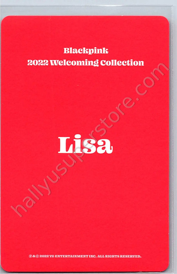 BLACKPINK - Lisa - 2022 Welcoming Collection photocard set version 1