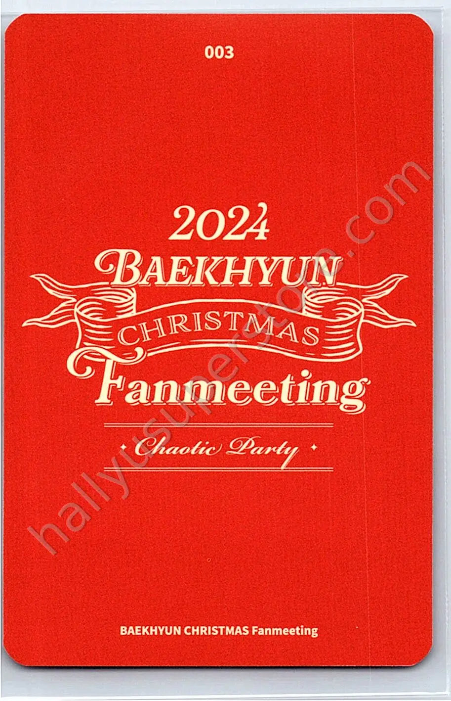 EXO - Baekhyun - 2024 BAEKHYUN Christmas Fanmeet <Chaotic Party>