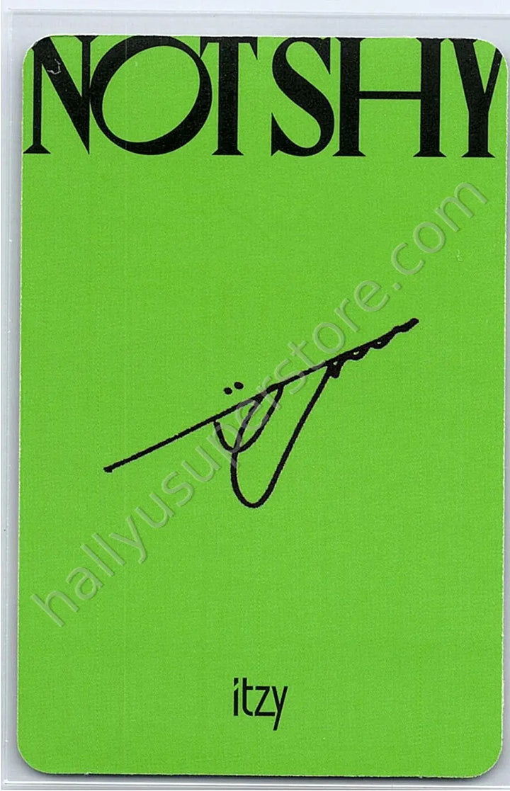 ITZY - Yuna - NOT SHY album photocard