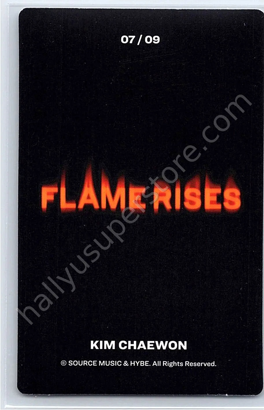 LE SSERAFIM - Kim Chaewon - LE SSERAFIM - Kim Chaewon - Flame Rises Tour (2023) Event mini photocard 7/9