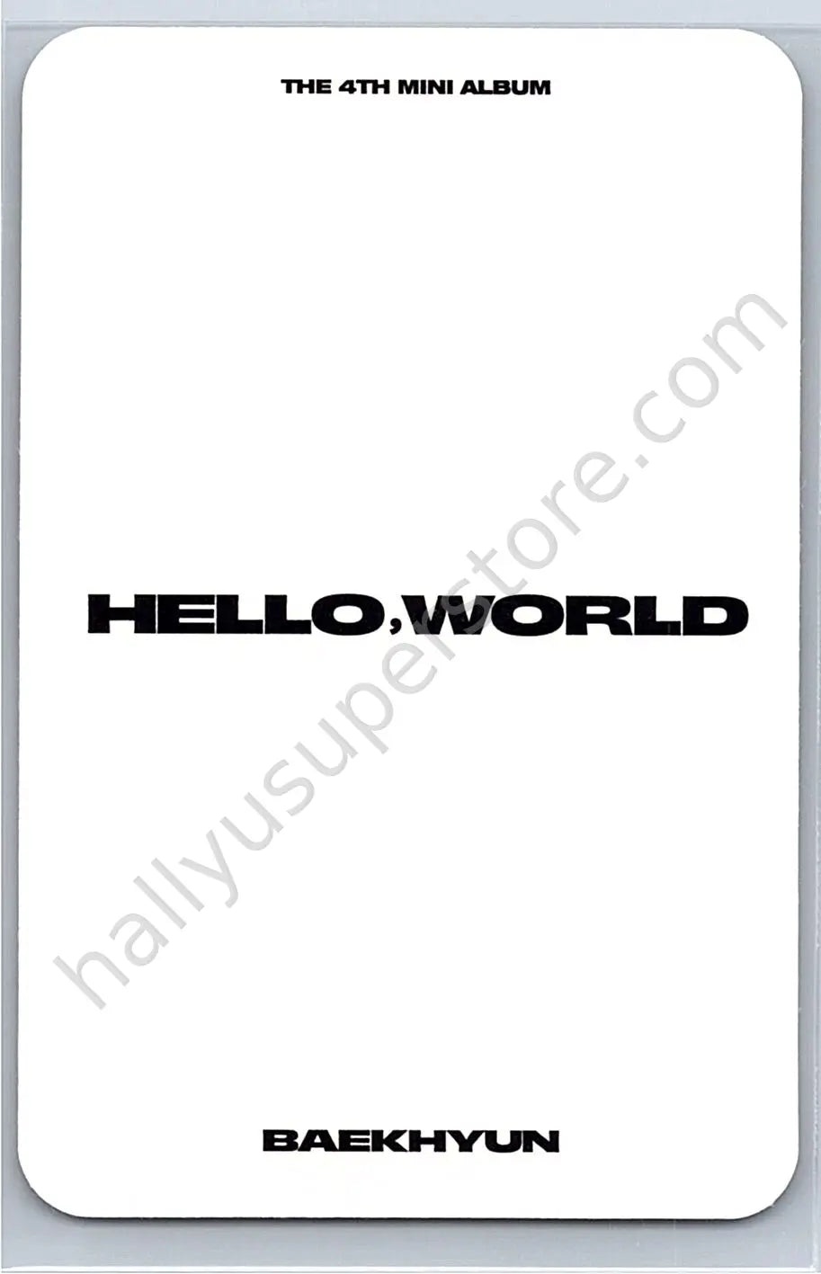 EXO - Baekhyun - Hello, World