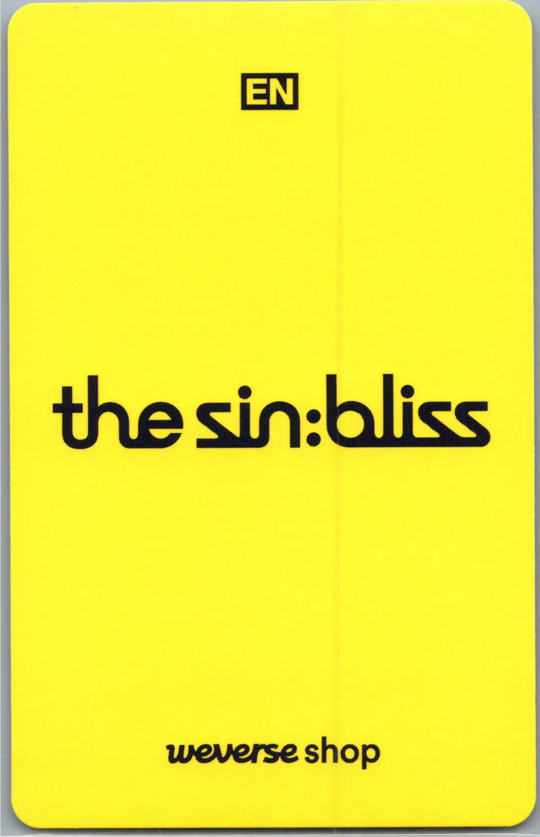 ENHYPEN "THE SIN : BLISS" - Weverse Shop Lucky Draw Event Photocard, Logo Door Hanger [26.08.21]