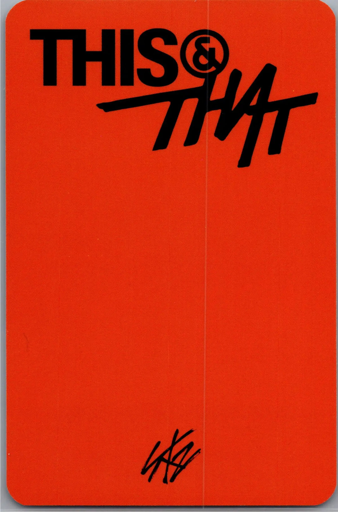 Stray Kids "THIS &amp; THAT" - Music Plant Pre-Order Benefit Photocard [26.08.18]
