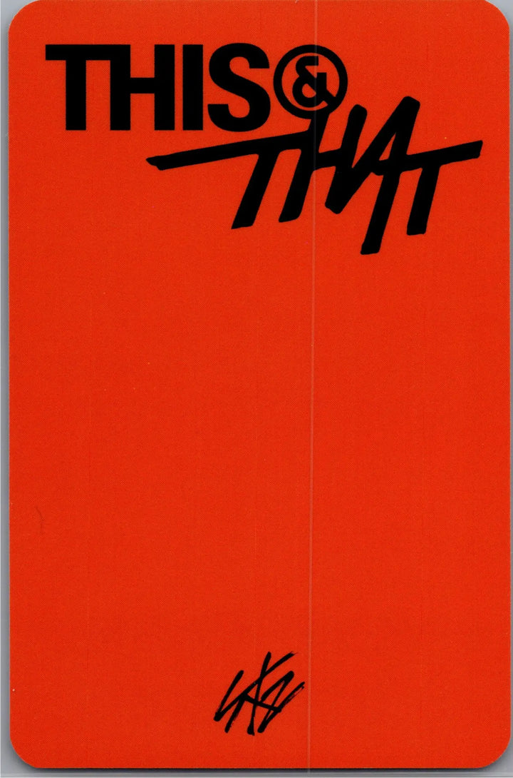 Stray Kids "THIS &amp; THAT" - Music Plant Pre-Order Benefit Photocard [26.08.18]