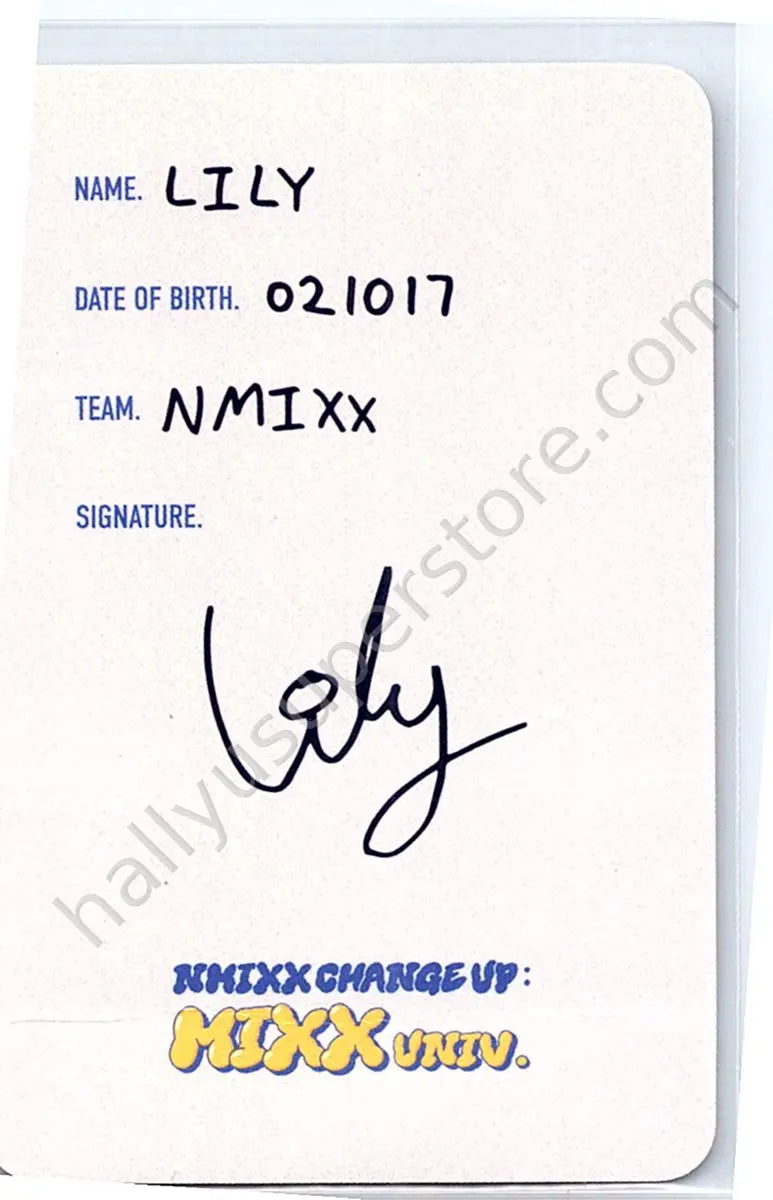 NMIXX - Lily - NMIXX CHANGE UP : MIXX UNIVERSITY