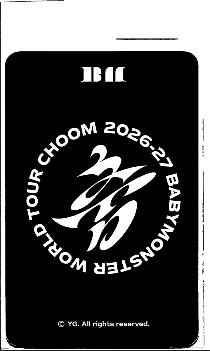 BABYMONSTER -"2026-27 BABYMONSTER WORLD TOUR" [CHOOM] Pop-Up Store Random Trading Photocard (2) [26.06.22]