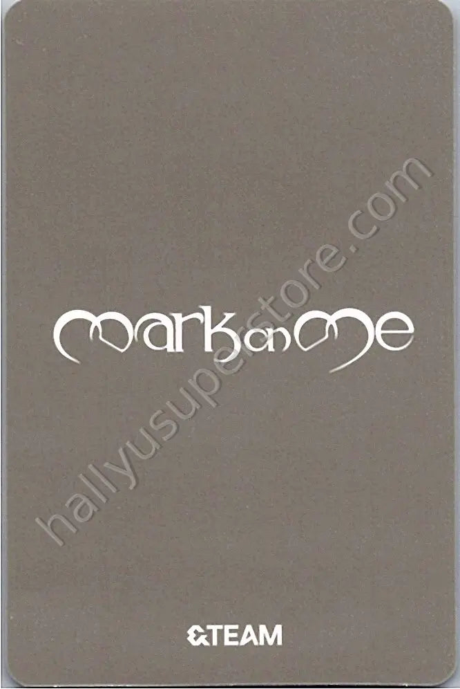 &amp;TEAM - Yuma - Mark on Me A version album photocard solo jacket version
