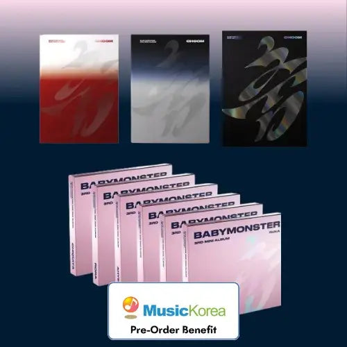 [Pre-Order] BABYMONSTER - 3rd MINI ALBUM [CHOOM] + MusicKorea LuckyDraw Event (Option 2)