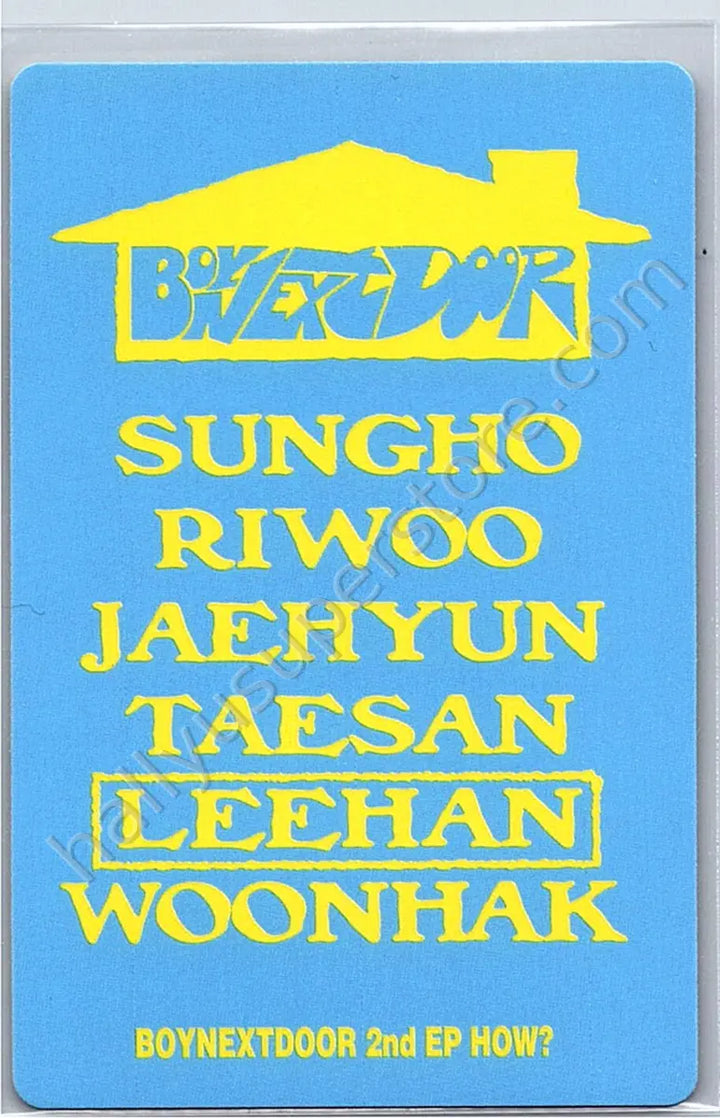 BOYNEXTDOOR - Leehan - BOYNEXTDOOR - Leehan - HOW? Album Sticker ver.