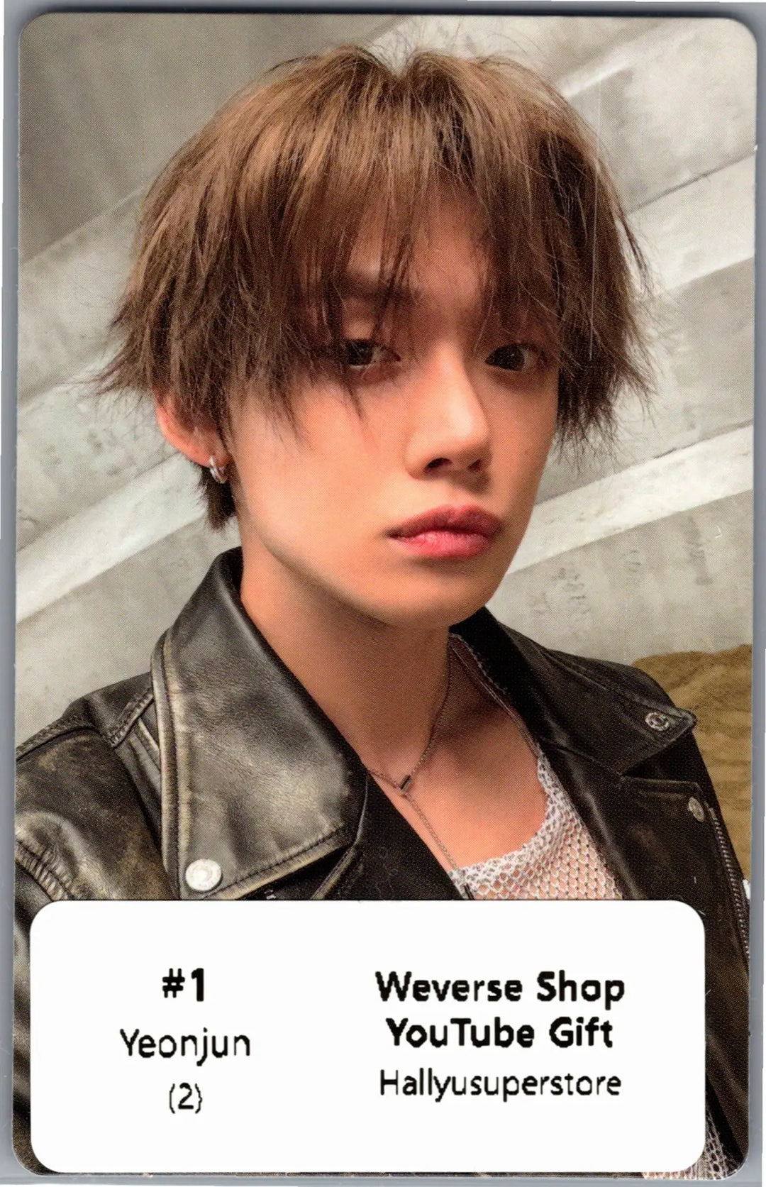 YEONJUN "NO LABELS: PART 02" - Weverse Shop YouTube Gift Photocard [26.08.27]