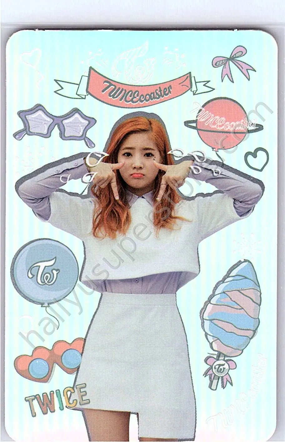 TWICE - Dahyun - Twicecoaster: Lane 1 album photocard holographic (hologram) TT version