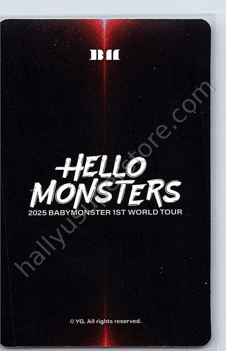BABYMONSTER - Chiquita - BABYMONSTER - Ruka - Hello Monsters 1st World Tour Event tour merch trading card