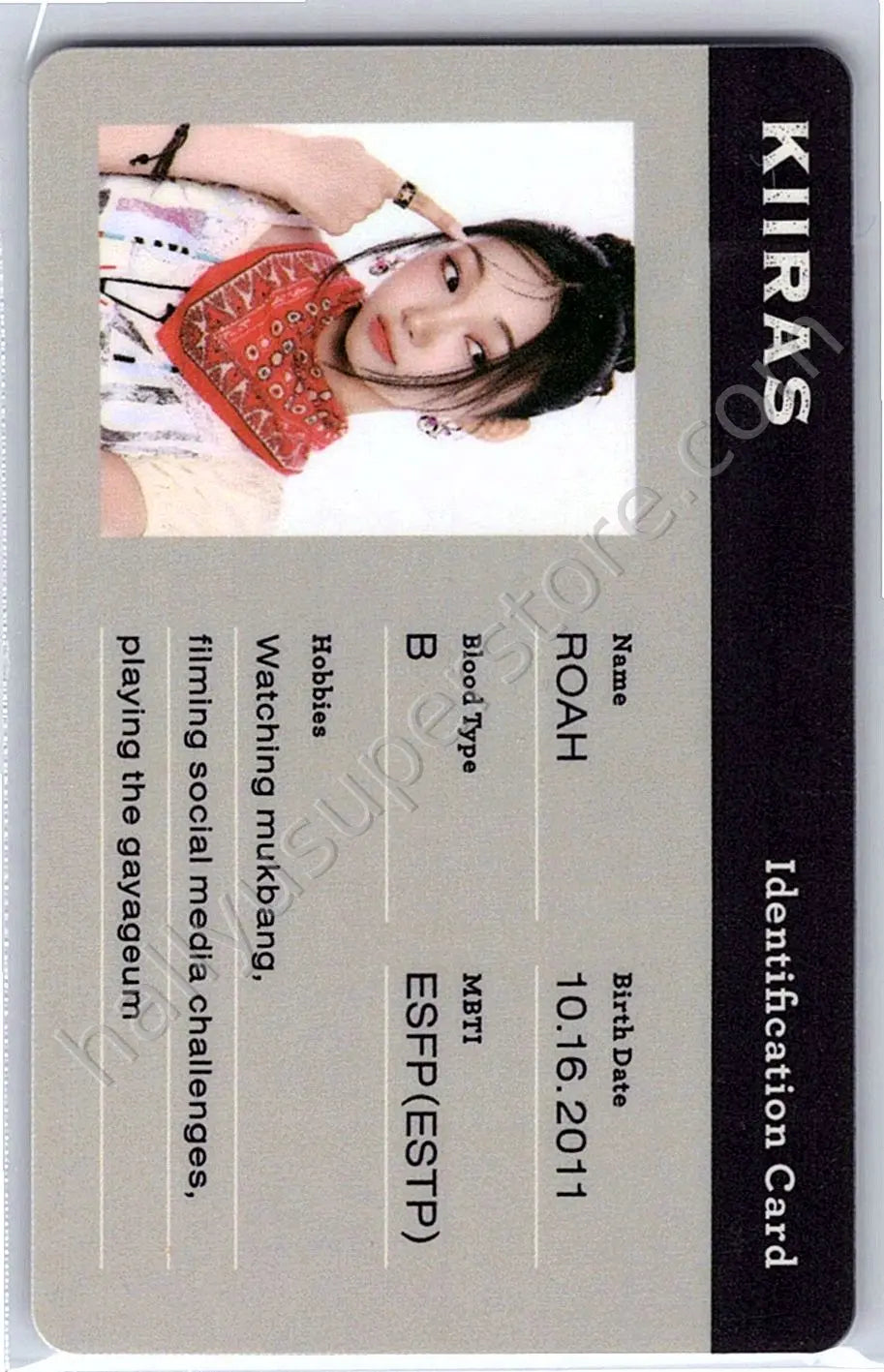 Kiiras - Roah - Kill Ma Bo$$ album ID CARD