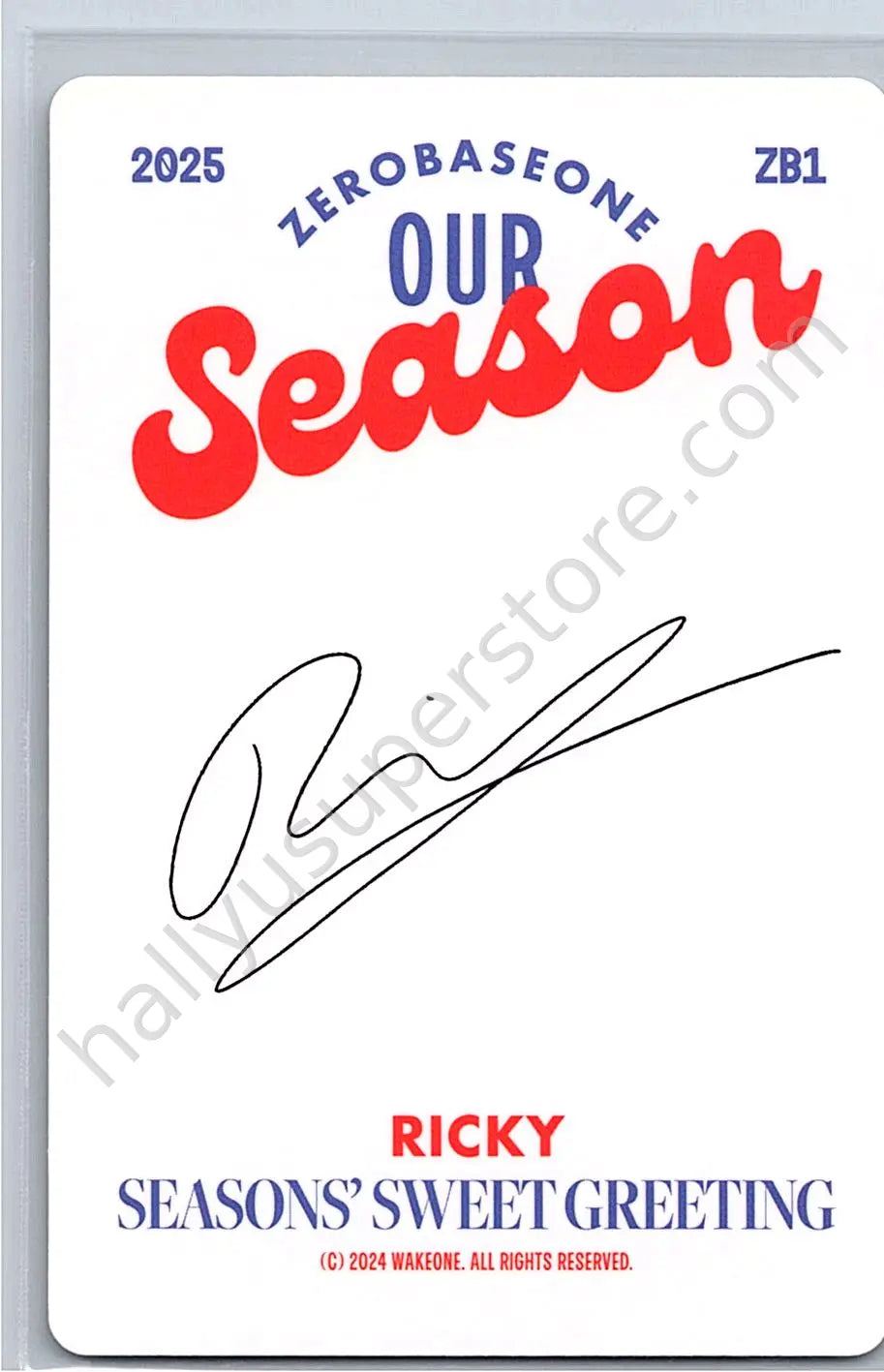 ZEROBASEONE - Ricky - 2025 Seasons Greetings &