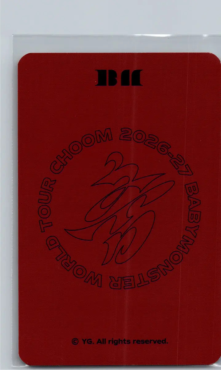BABYMONSTER -"2026-27 BABYMONSTER WORLD TOUR" [CHOOM] Pop-Up Store Random Trading Photocard (1) [26.06.22]