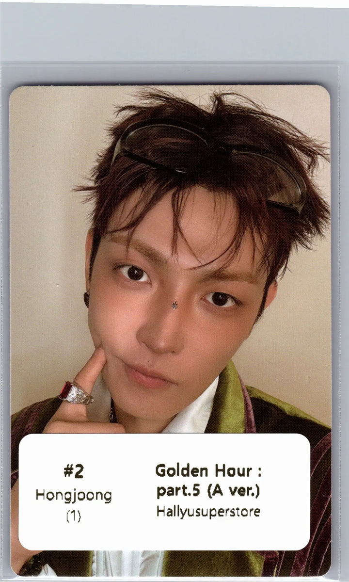 ATEEZ "GOLDEN HOUR : Part.5" - Official Photocard (A ver.) [26.06.26]