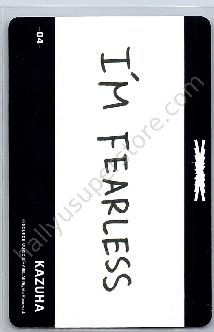 LE SSERAFIM - Kazuha - FEARLESS (Japanese Ver.) merch trading card