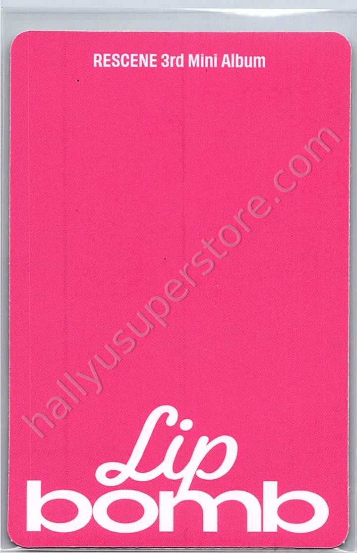 RESCENE - Woni - lip bomb album photocard balm version qr version