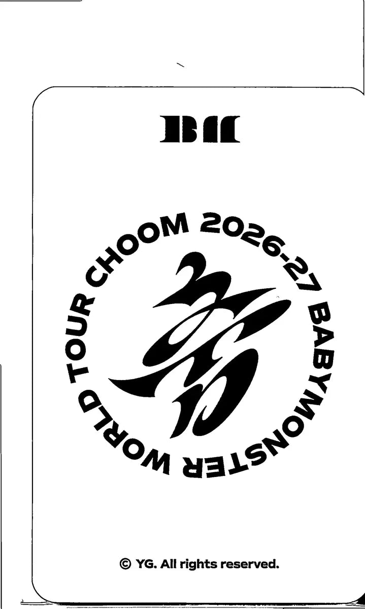 BABYMONSTER -"2026-27 BABYMONSTER WORLD TOUR" [CHOOM] Pop-Up Store Random Trading Photocard (1) [26.06.22]