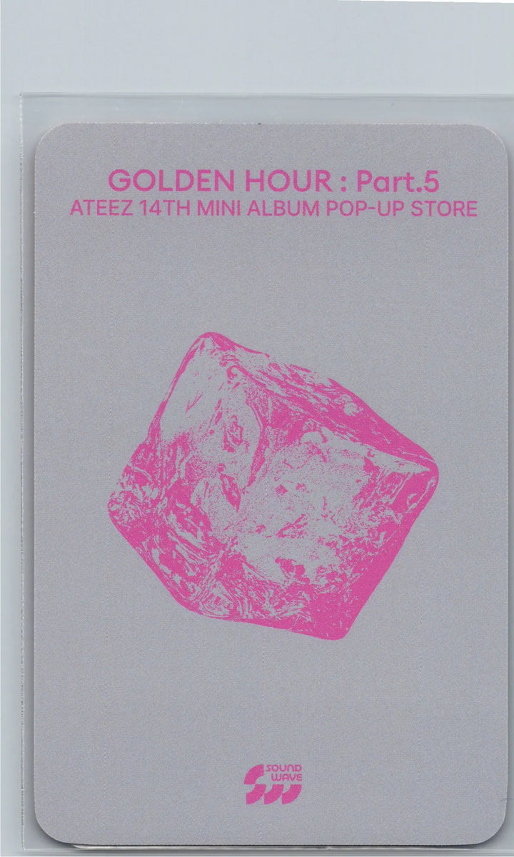 ATEEZ "GOLDEN HOUR : Part.5" - Soundwave POP-UP Lucky Draw Event Photocard, Card Sticker [26.06.26]